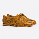 Genuine leather derby shoe