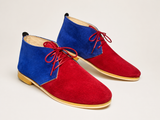 Two suede leather chukka boot two-tone