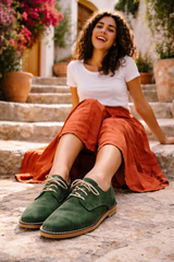 Souq Atelier Oxford Shoes – Handmade Genuine Leather, Tan | One-of-a-Kind Handmade Creation