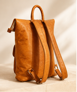 Souq Atelier Leather Backpack – Handmade Genuine Leather | One-of-a-Kind Handmade Creation
