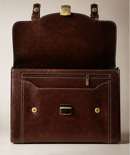 Souq Atelier Leather Product – Handmade Genuine Leather, Brown | Limited Handmade Edition