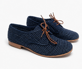 Souq Atelier Derby Shoes – Handmade Genuine Leather, Blue | Limited Handmade Edition