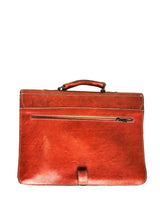 Brown leather briefcase