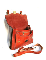 Brown leather briefcase