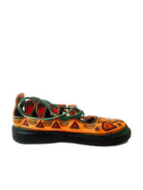 Qandisa genuine leather ghillie sandal hand-painted
