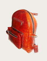 Souq Atelier Leather Backpack – Handmade Genuine Leather, Brown | Individually Crafted Artisan Piece