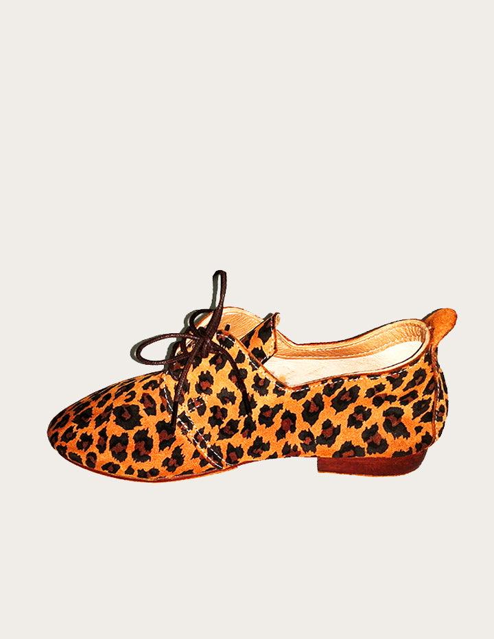 Panthera Suede Leather Derby Shoe - Slow Chic Fashion