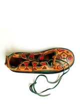 Qandisa genuine leather ghillie sandal hand-painted