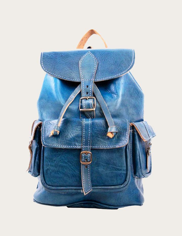 Stylish Brown Handmade Leather Backpack - Slow Chic Fashion