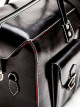 Genuine leather weekender bag