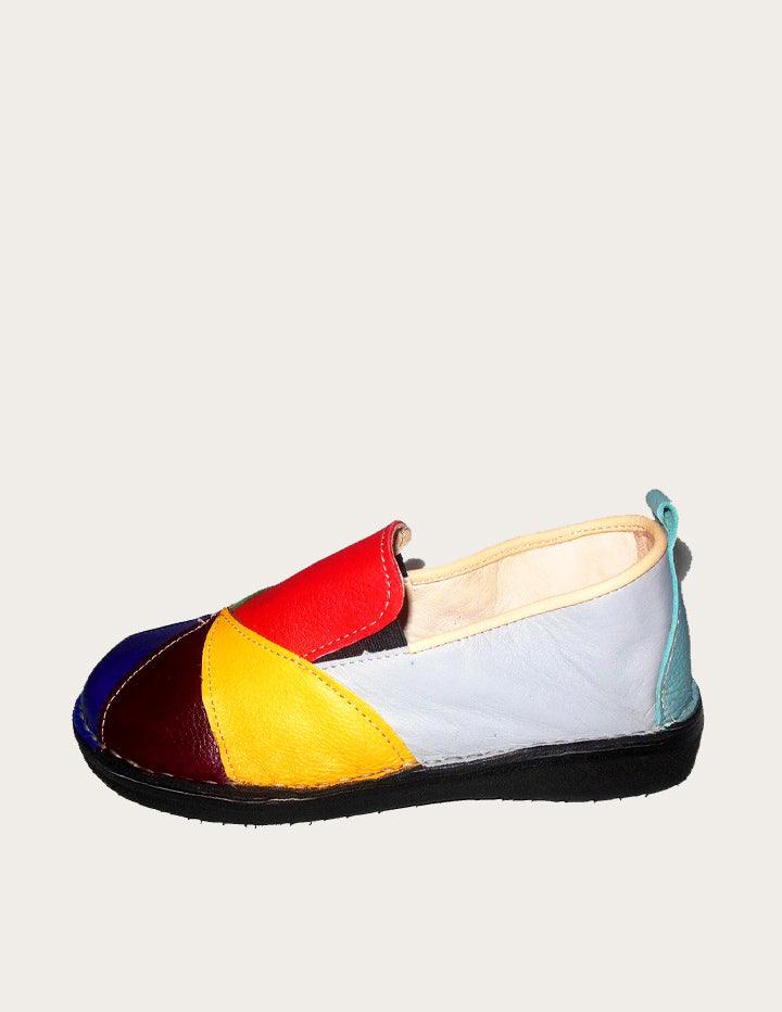 Brenda, Women's Patchwork Leather Shoes - Slow Chic Fashion