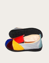Brenda full-grain leather moccasin patchwork