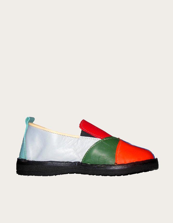 Brenda, Women's Patchwork Leather Shoes - Slow Chic Fashion