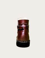Brown full-grain leather jodhpur boot