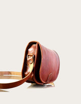 Goat leather shoulder bag