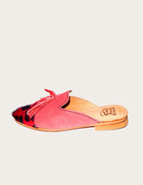 Genuine leather mule with tassel