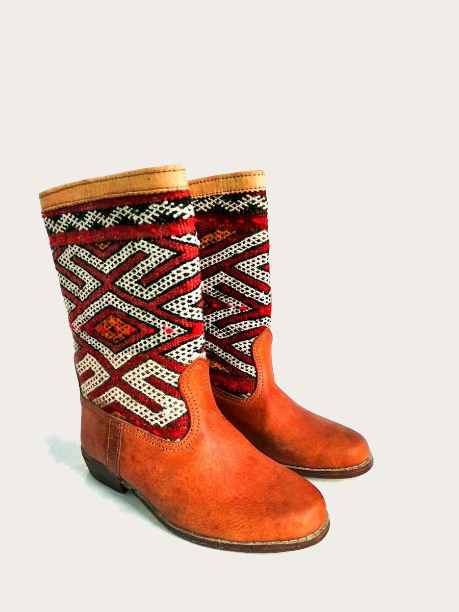 Boho Chic Women's Western Boot, Unique Design - Slow Chic Fashion