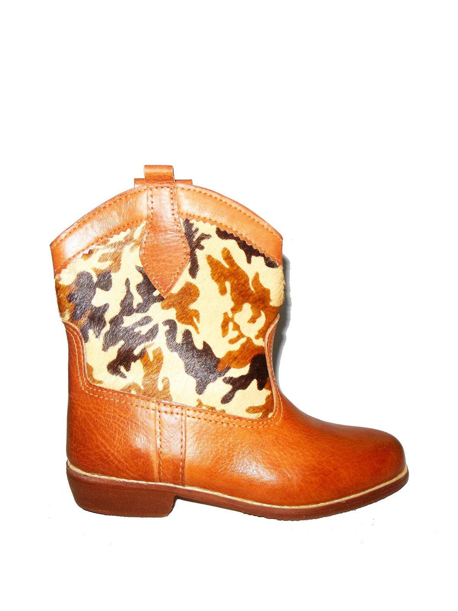 Women's Handmade Animal Print Western Bootie - Vintage Kernel