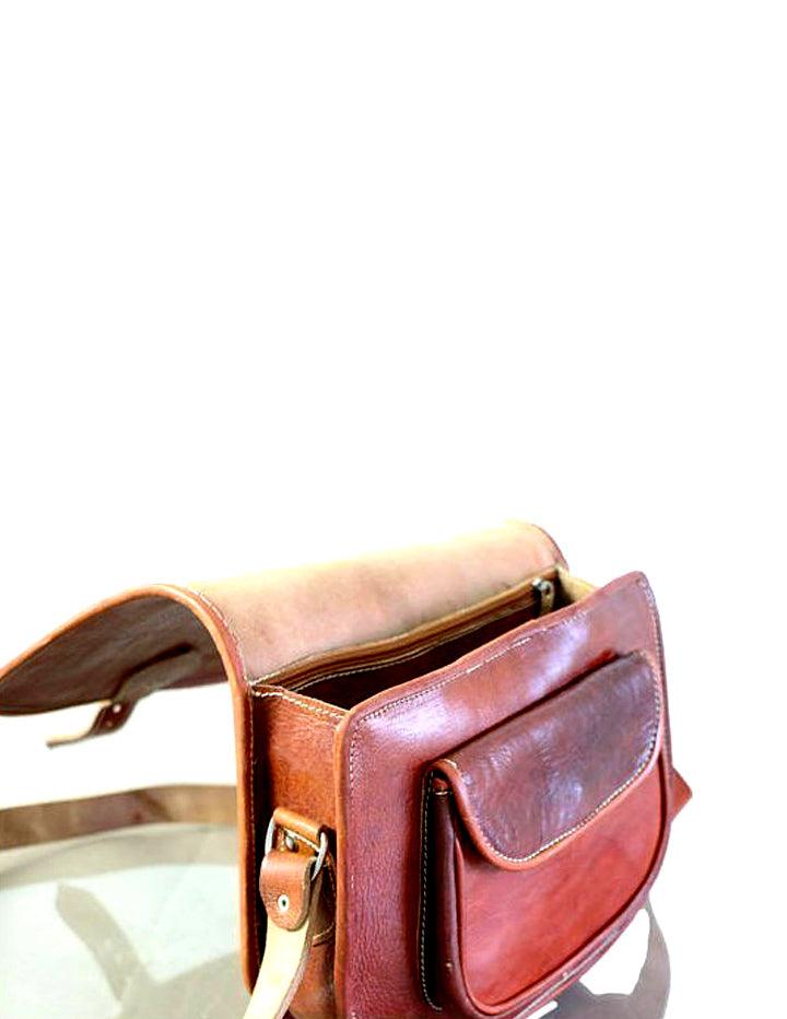 Stylish Handcrafted Genuine Leather Shoulder Bag - Slow Chic Fashion