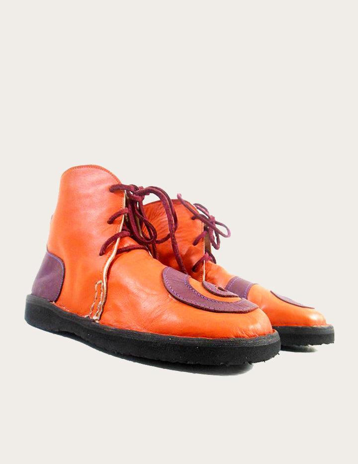 One of a Kind Vintage-Style Leather Ankle Boot - Slow Chic Fashion