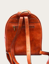 Sac à dos simple en cuir arrondi