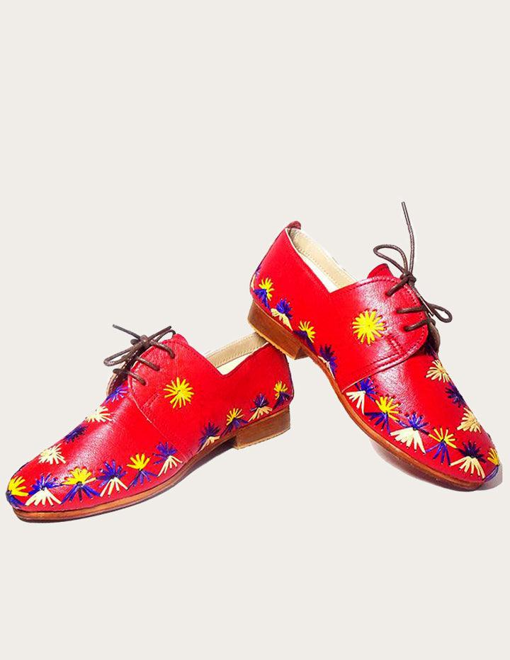 Starness Women's Leather Derby Shoe - Slow Chic Fashion