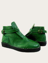 Emerald full-grain leather ankle boot