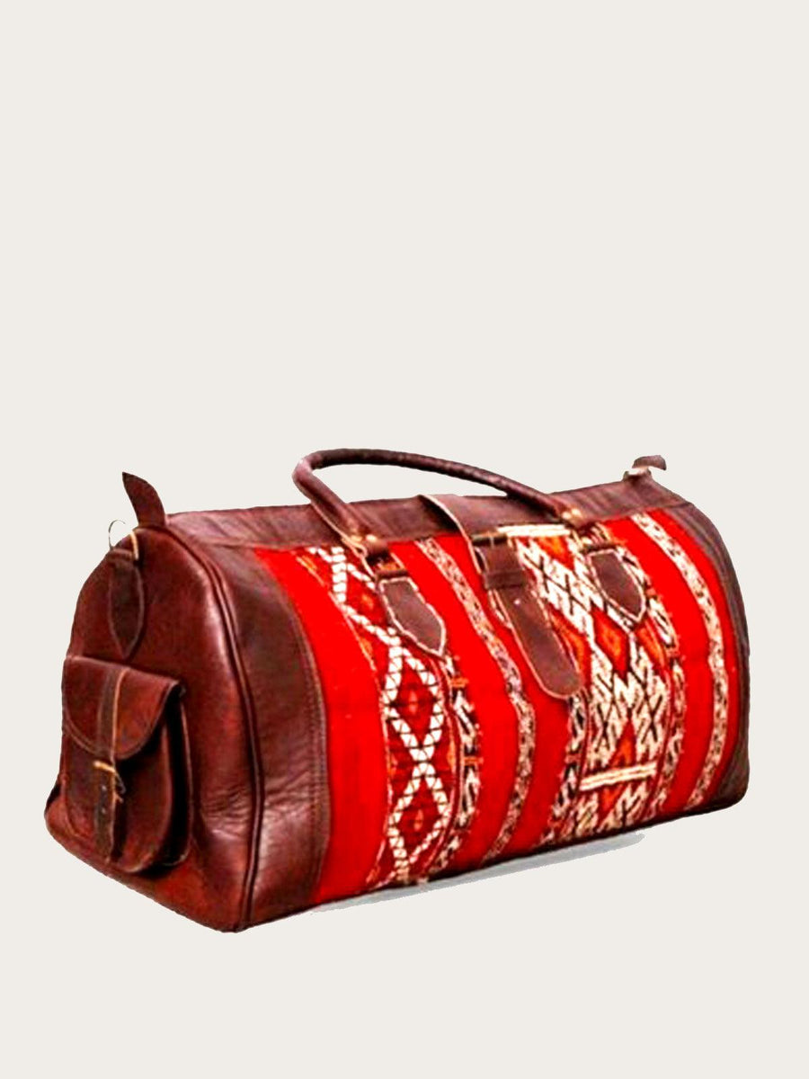 Unique Weekender Travel Bag, Ethnic Luggage Bag - Slow Chic Fashion